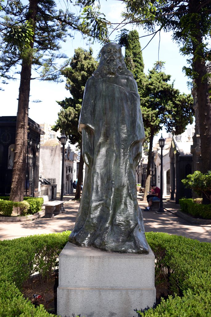06 Cristo El Redentor Christ the Redeemer Designed By Sculptor Pedro Zonza Briano in 1914 Recoleta Cemetery Buenos Aires